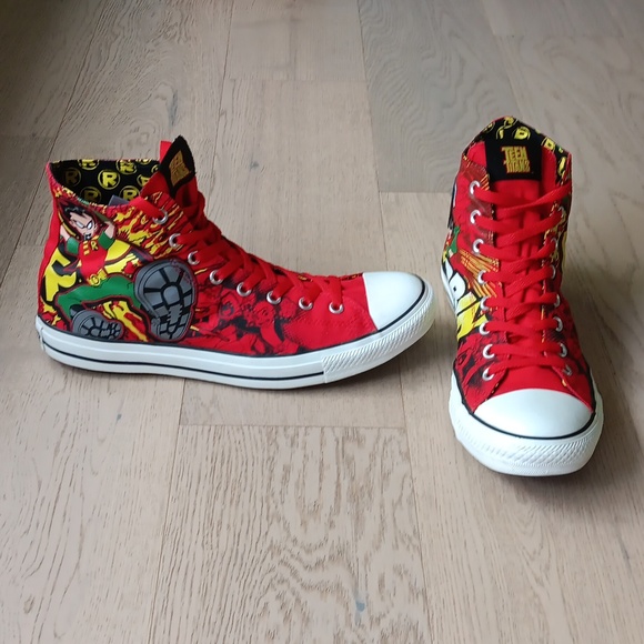CONVERSE Teen Titans Hi Tops Size 12 - Picture 2 of 11